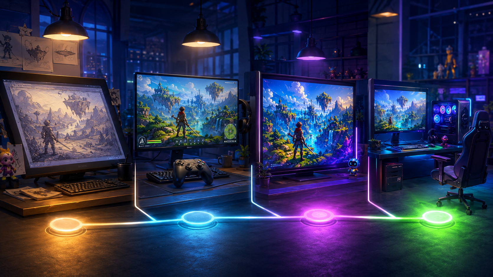 Upcoming, playable, wishlist-ready and released are different stages and should remain visibly distinct
