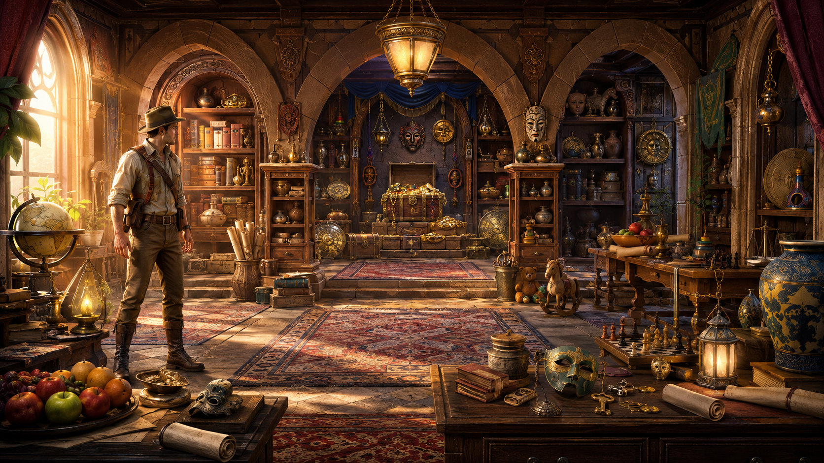 Breaking a dense scene into smaller visual zones reduces repeated scanning