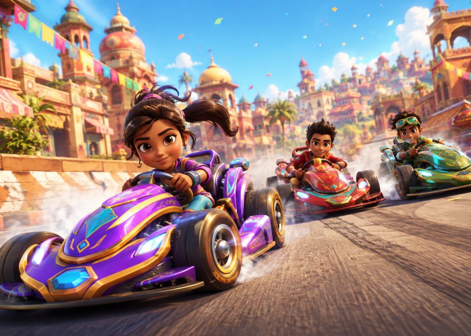 Kart racing combines track reading, clean cornering and fast position changes