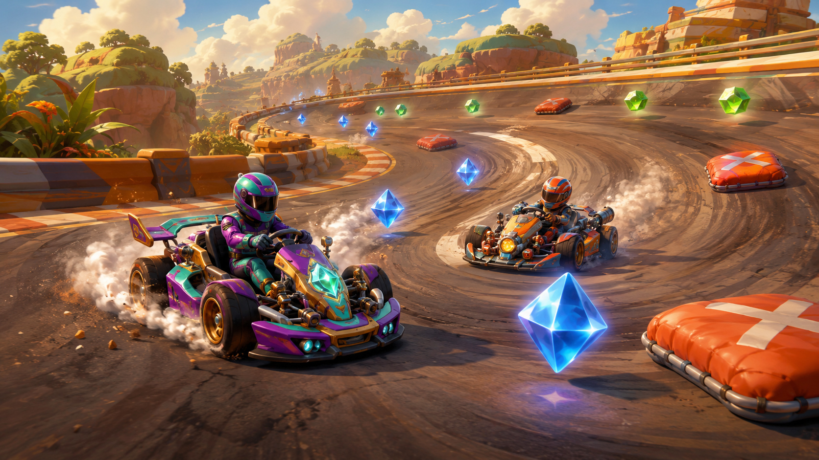 Power-ups create value when their timing supports the corner and the next section of track
