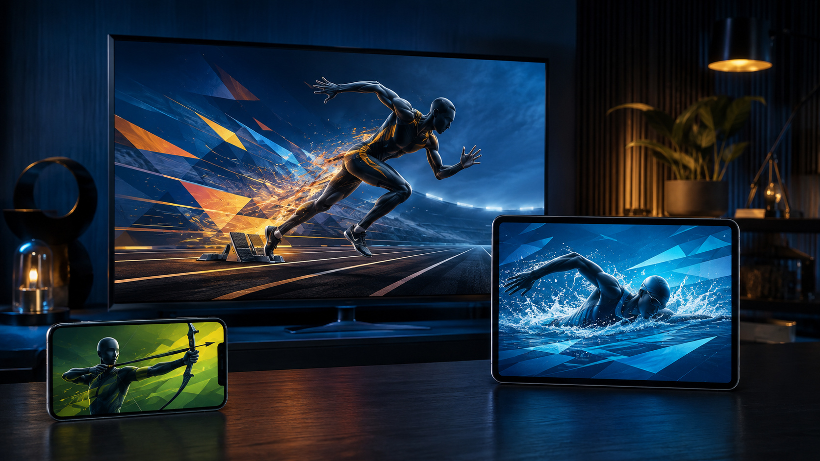 Related editions can share a multi-sport identity while keeping platform features and screens separate