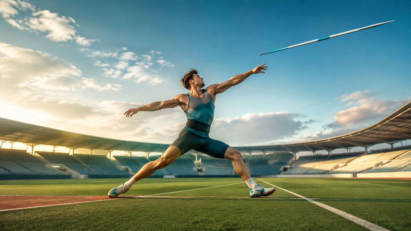 A stable approach makes the release moment easier to compare across field-event attempts