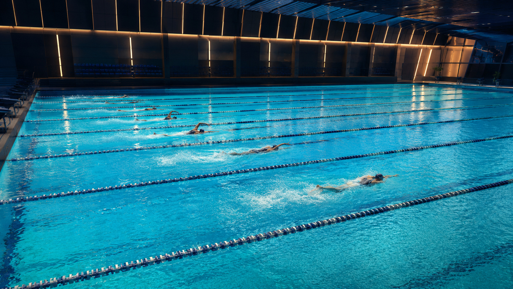 Controlled pace protects the full swimming length and makes weak phases easier to identify