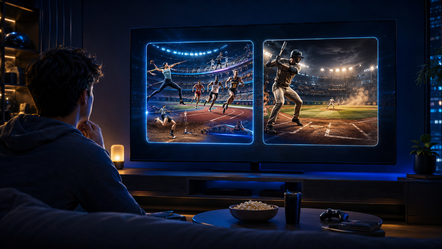 Multi-event sports and baseball serve different preferences, even before control and offer checks
