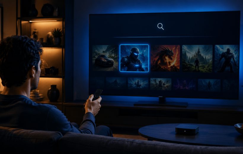 Search the exact title on the Fire TV that will run the game, then inspect the selected result