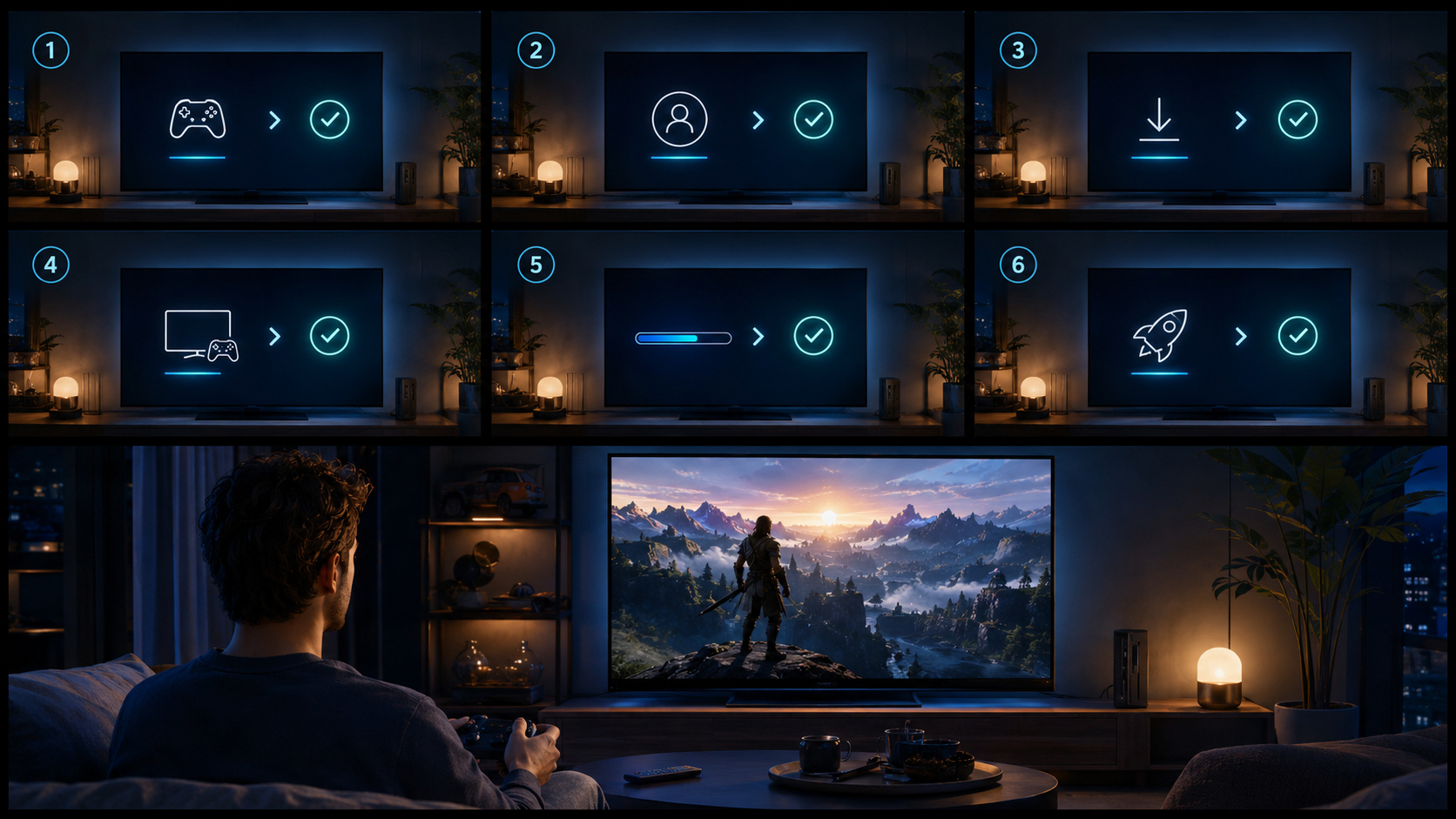 Editorial illustration: install only the verified television package on the device that will be used