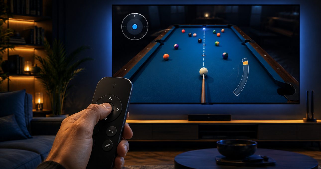 Deliberate aiming, spin and power can fit a compact remote when the exact title documents that control