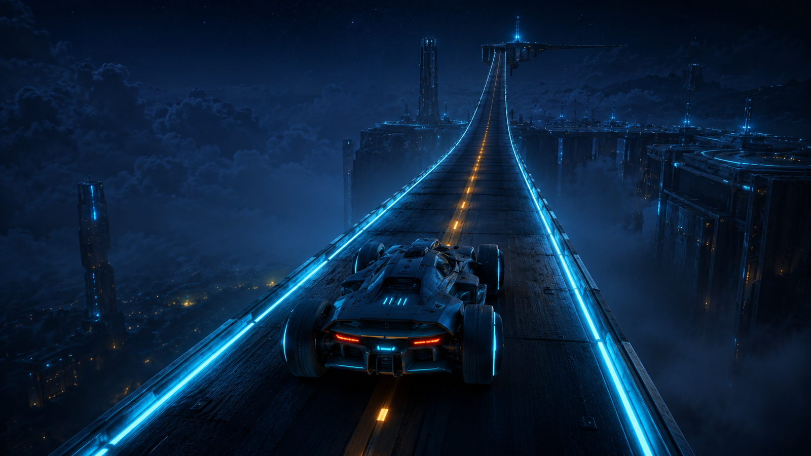 Original editorial illustration: centre position, track edges and landing direction become explicit on an elevated route