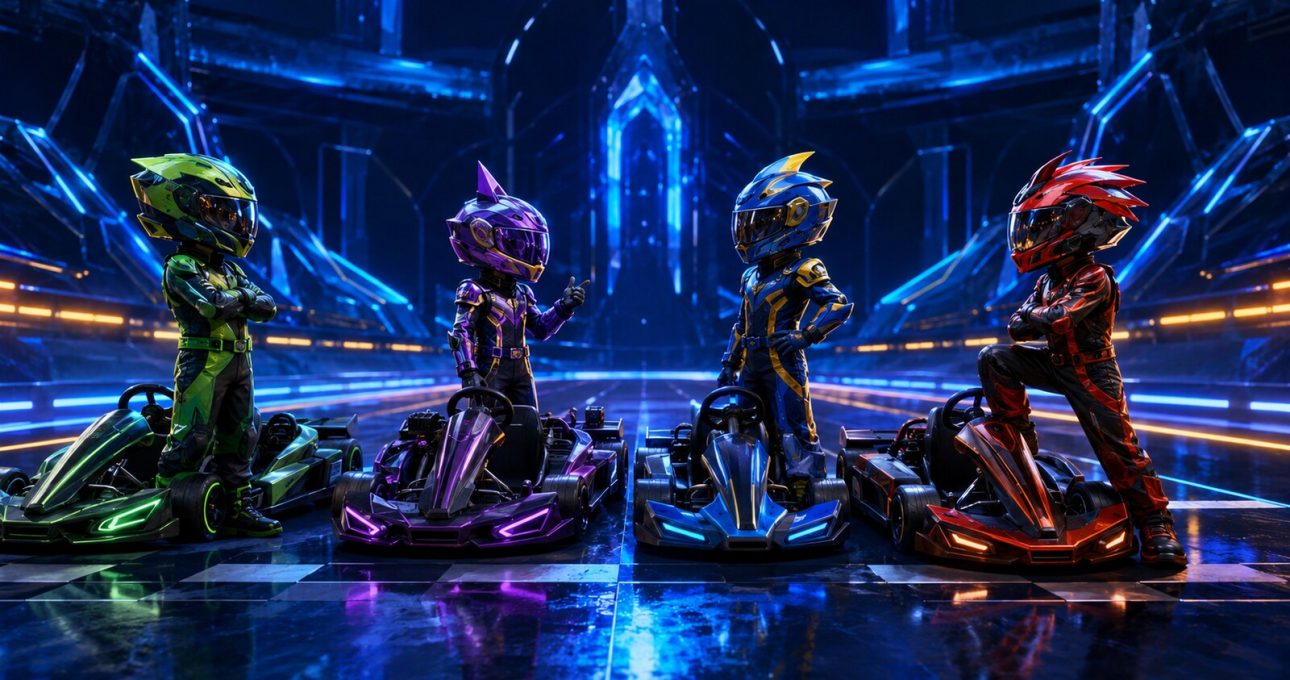 A readable roster gives every racer an immediate visual identity