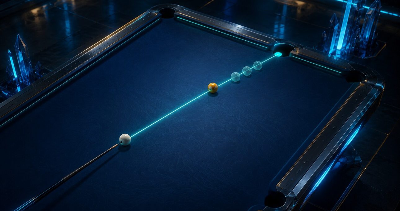 A straight baseline makes direction and shot grouping easy to read
