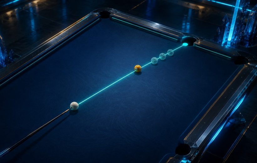 A straight baseline makes direction and shot grouping easy to read